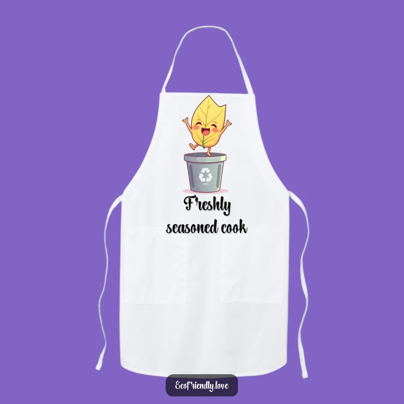 Funny Leaf's Eco Apron: Cook Sustainably with Humorous Style Gift