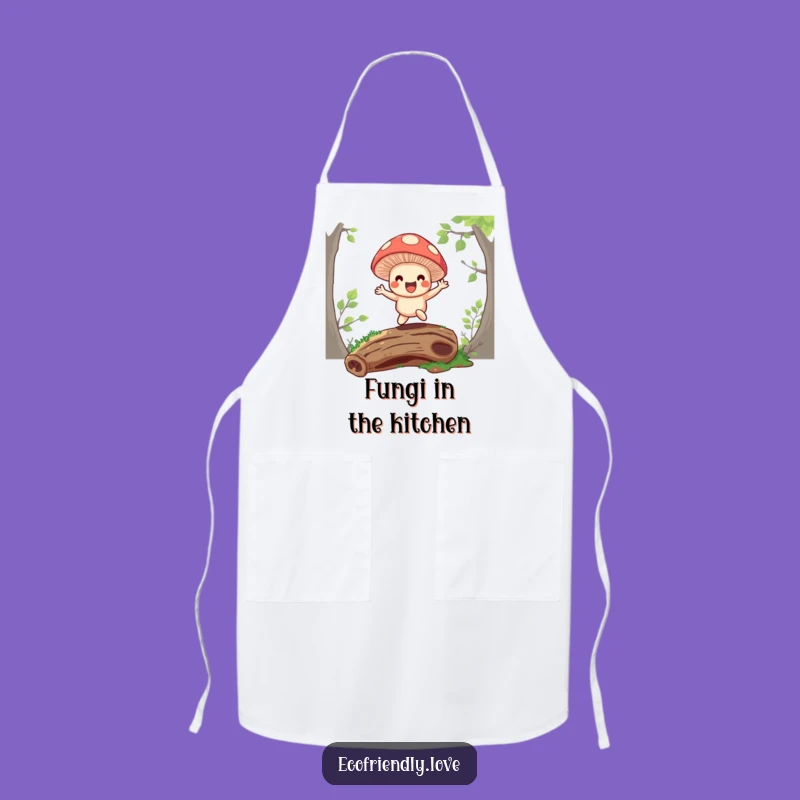 Funny Mushroom Apron: Cook Up Enchantment with Humor, Perfect Funny Gift