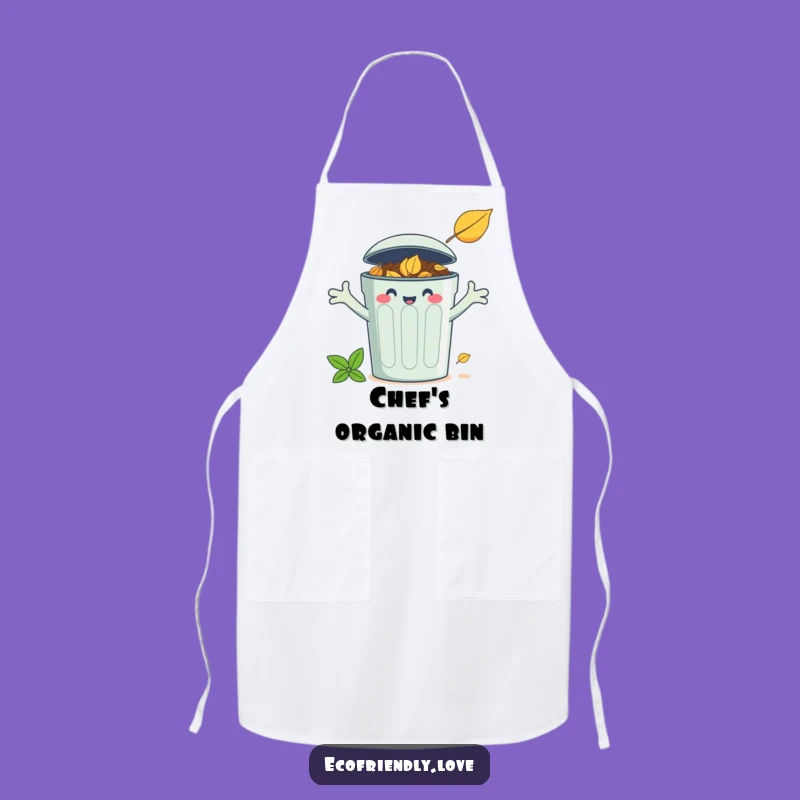 Funny Compost Bin Leaf Apron: Cook with Eco-Cheer and Smiles