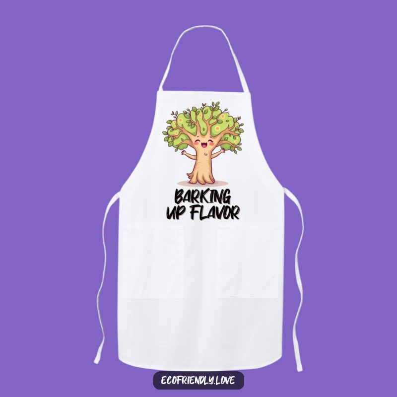 Funny Dancing Tree Apron: Joyful Kitchen Character Wear, Hilarious Cooking Gift