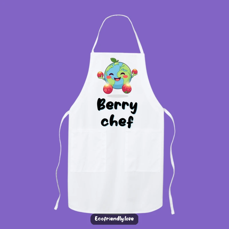 Funny Earth Juggling Apron: Planet Berry Toss Kitchen Wear Funny Gift