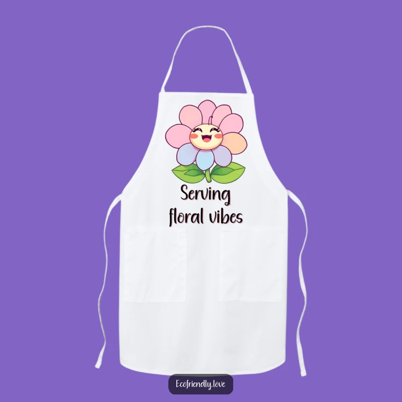 Funny Ecstatic Flower Apron: Bloom While You Cook with Joy