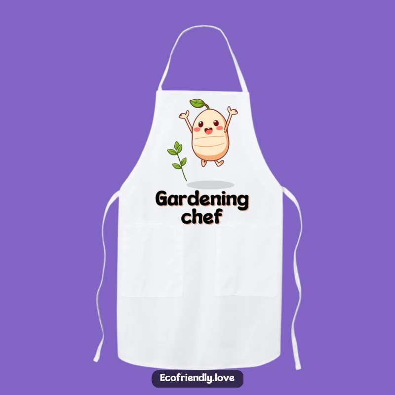 Funny Kawaii Seed Apron - Triumphant Gardener, Grow & Cook Gift