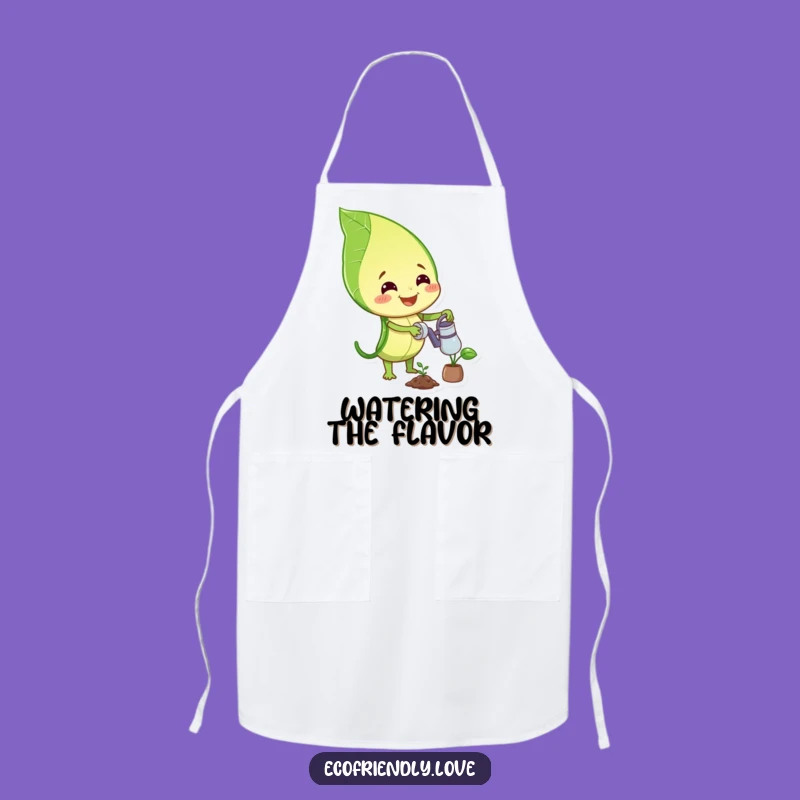 Funny Leaf Apron: Happy Plant Caretaker, Kitchen & Garden Fun, Great Funny Gift