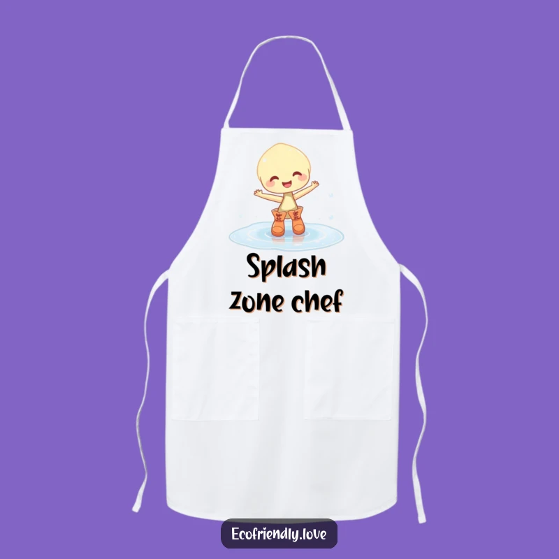 Funny Sprout Boots Apron: Dancing Puddle Kitchen Wear Funny Gift