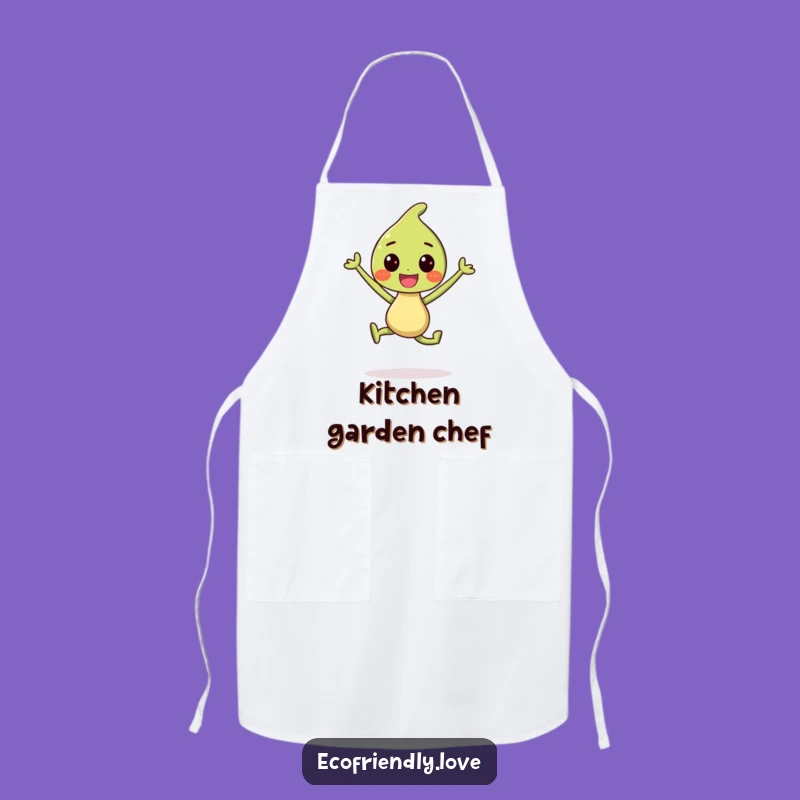 Funny Sprout Chef Apron: Joyful Gardener, Hilarious Funny Gift for Cooks