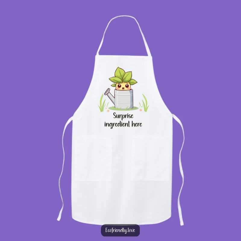 Funny Sprout Watering Can Apron: Chef Up Some Smiles in the Kitchen