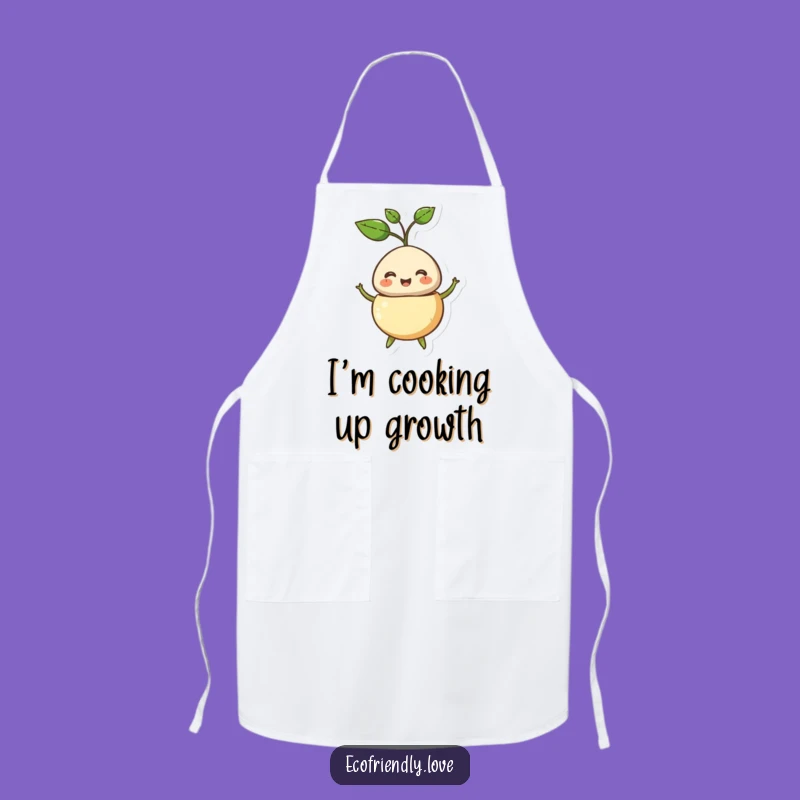 Funny Sprouting Seed Apron: Cook Up Laughs in Style, Perfect Funny Gift Apron