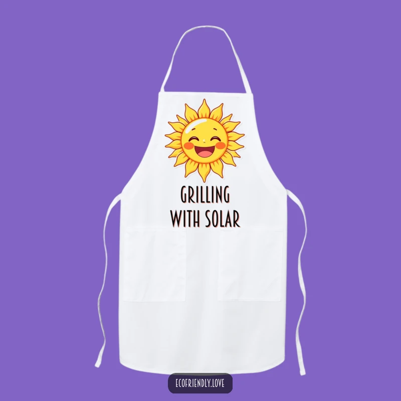 Funny Sun Character Grin Apron - Brighten Your Kitchen with Humor