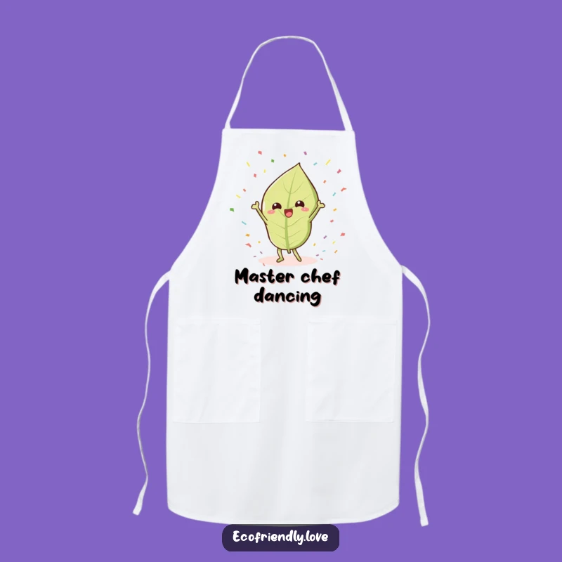 Funny Victory Leaf Apron: Celebratory Plant Wear for Festive Kitchen Fun