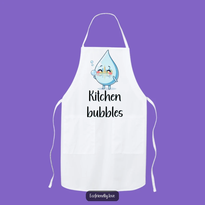 Funny Water Droplet Bubble Apron: Cook with Urban Flair and Hilarious Style