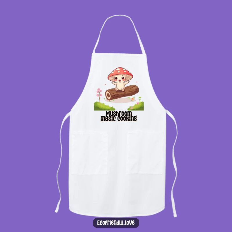 Funny Kawaii Mushroom Jig Apron - Cook with Fun!
