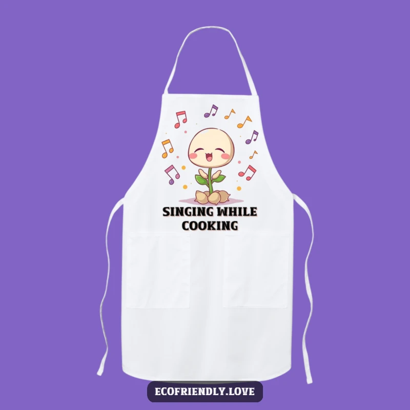 Funny Singing Seedling Apron: Cook to the Rhythm of Nature