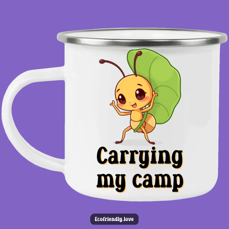 Funny Triumphant Ant Camping Mug: Durable Mighty Carrier Drinkware, Outdoor Inspiring Gift