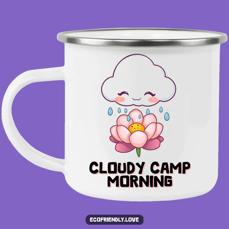Funny Cloud Camping Mug: Giggling Rain Maker, Durable Outdoor Mug, Whimsical Funny Gift