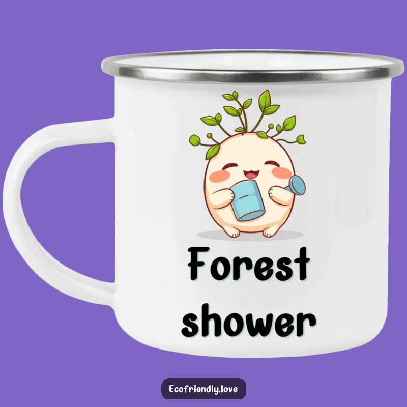 Funny Sprout Camping Mug: Giggle Leaf Creature Watering Can Outdoor Mug Funny Gift