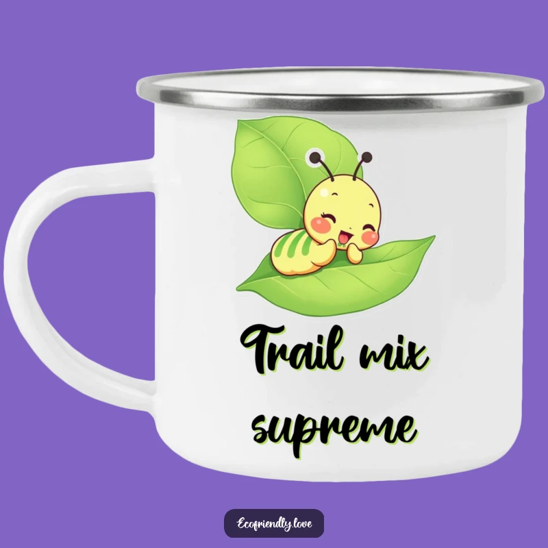 Funny Caterpillar Camping Mug: Giddy Munching Adventures Outdoors