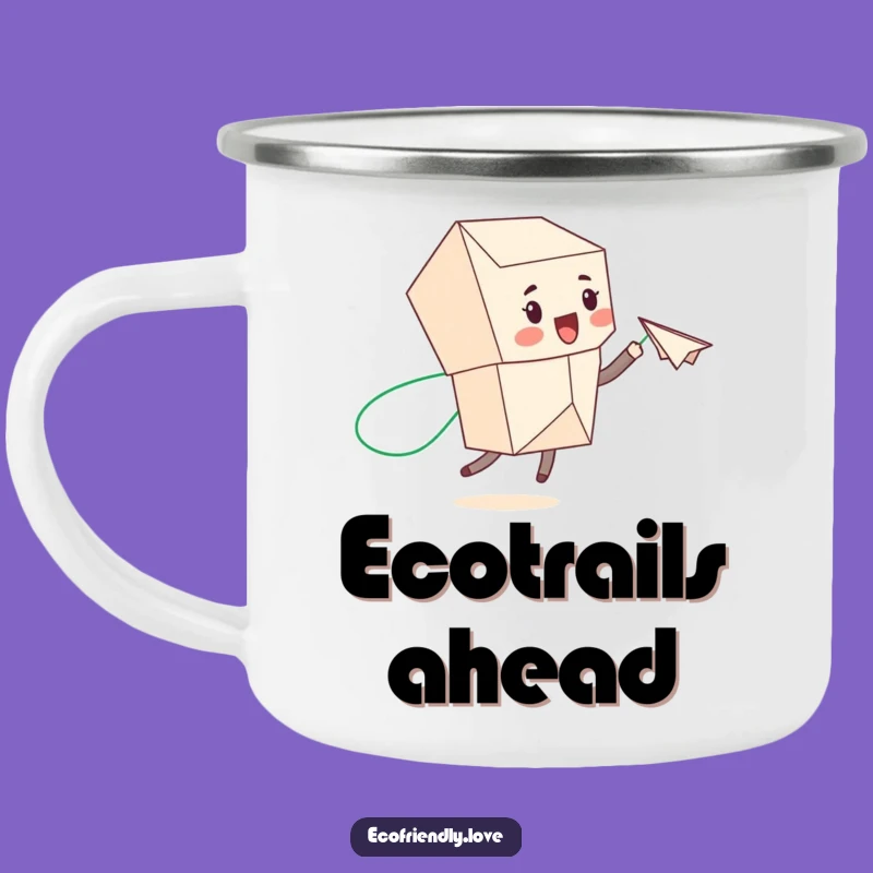 Funny Recycled Paper Camp Mug: Eco-Adventures with a Humorous Touch