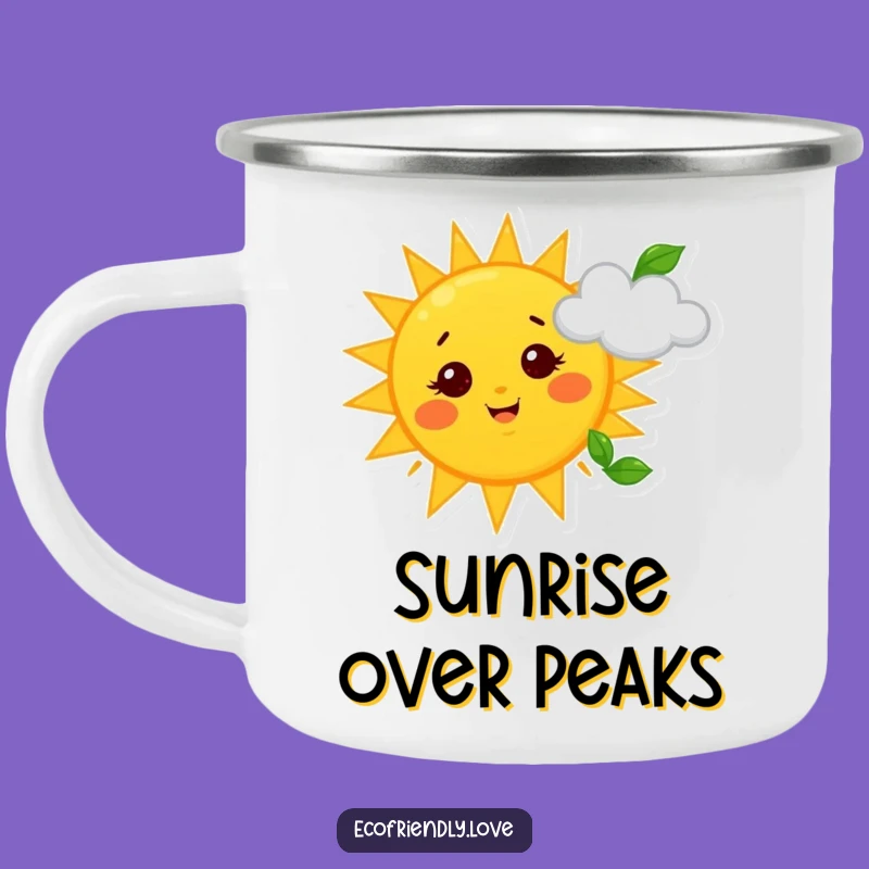 Funny Sun & Cloud Camping Mug: Enjoy Outdoors with Sky Fun, Great Funny Gift