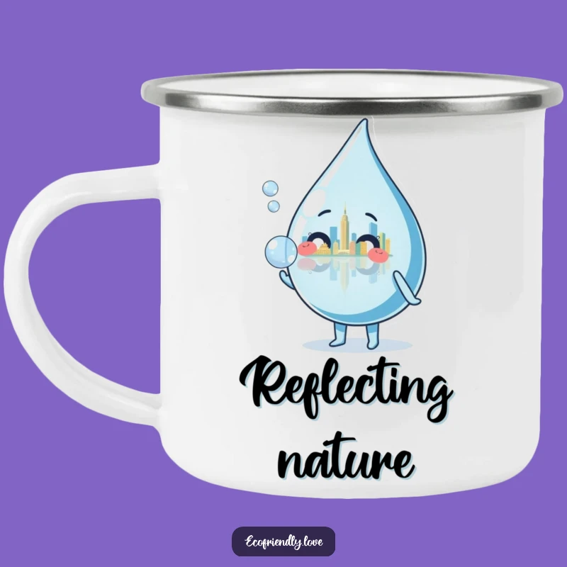 Funny Water Droplet Bubble Camping Mug: Urban Views on Your Adventures