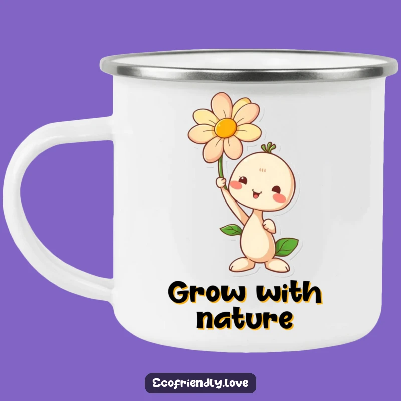 Funny Seedling Flower Camping Mug: Grow Your Adventures