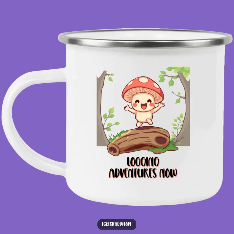 Funny Mushroom Camping Mug: Forest Adventures & Laughter, Perfect Funny Gift