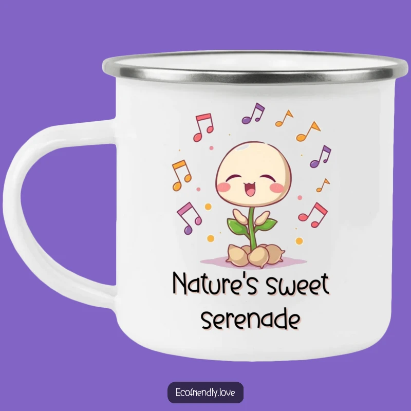 Durable Funny Singing Seedling Camping Mug: Your Musical Trail Buddy