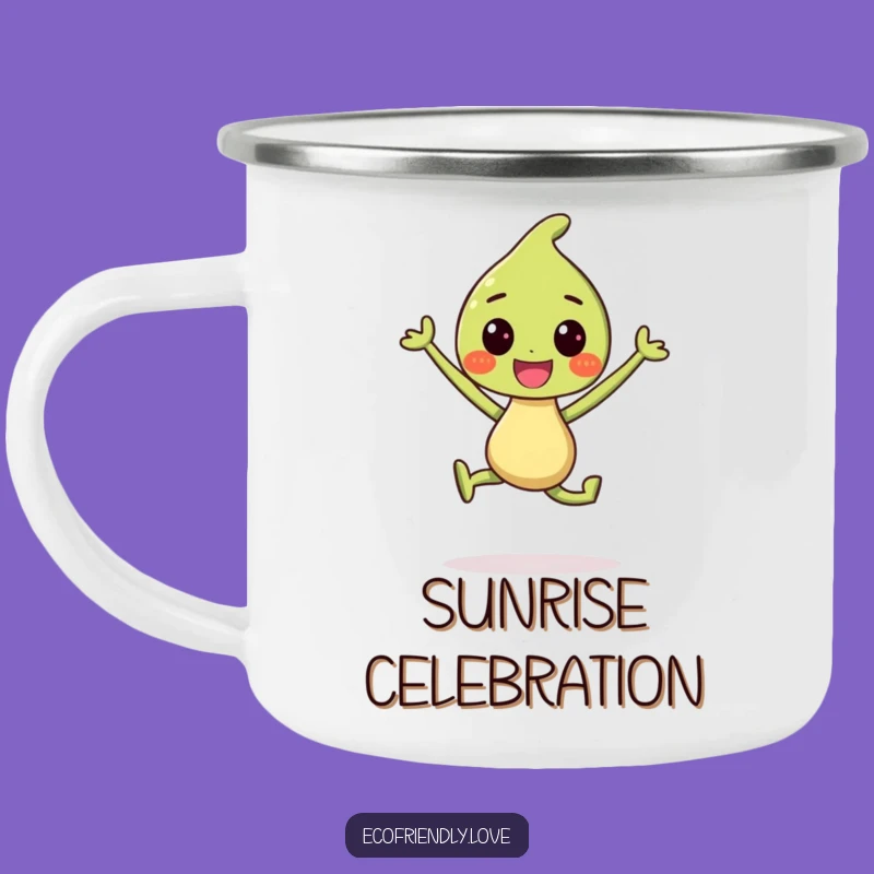 Funny Sprout Camping Mug: Joyful Drinkware, Cheerful Funny Gift for Outdoors