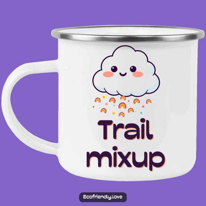 Funny Cloud Rainbow Camping Mug - Adventure with Humor Gift