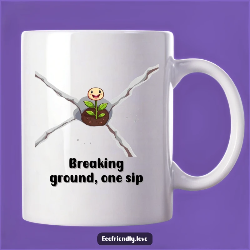 Funny Seedling Mug: Inspirational Growth Gift for Gardeners