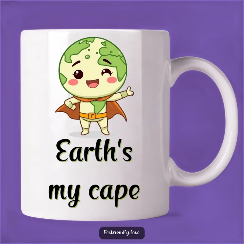 Funny Earth Superhero Mug: Save the Day with This Hilarious Eco-Friendly Gift