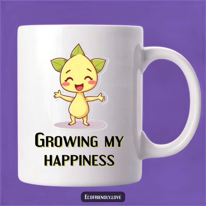 Funny Happy Sprout Dance Mug: A Cheerful Funny Gift for Growth