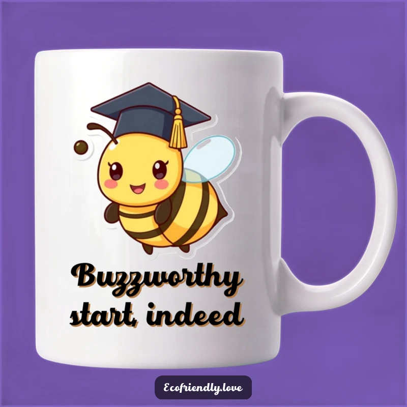 Funny Kawaii Bee Graduation Mug - A Buzz-worthy Gift for Graduates!