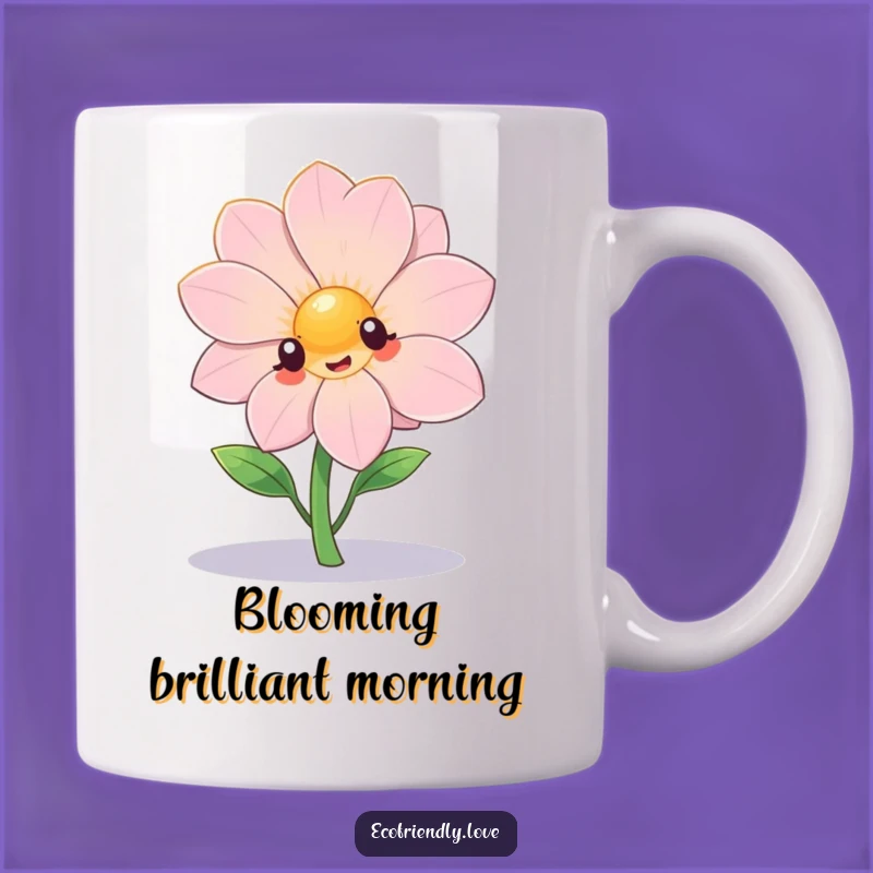 Funny Kawaii Flower Star Mug - Shine Bright with Humor!