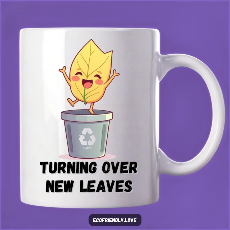 Funny Leaf's Eco Leap Mug: A Humorous Gift for Green Thumbs