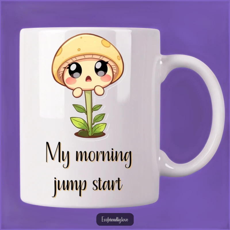 Funny Mushroom Leaping Sprout Mug: A Hilarious Surprise Gift for Nature Lovers