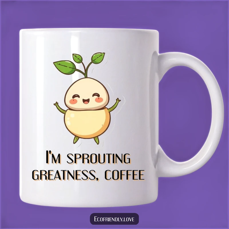 Funny Sprouting Seed Mug: A Hilarious Start to Your Day, Perfect Gift Mug