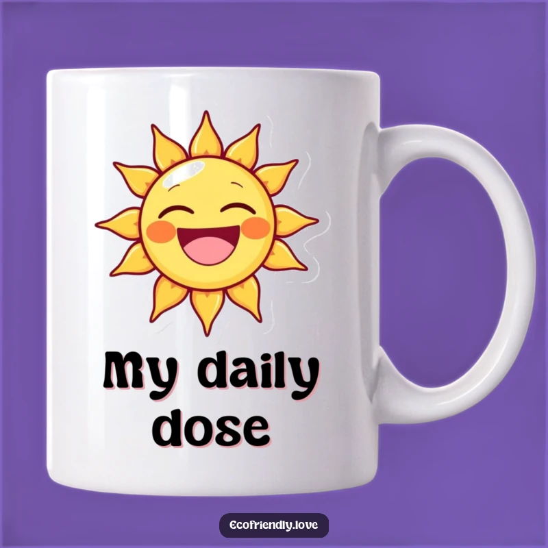 Funny Sun Character Mug: A Cheerful Beaming Face, Perfect Happy Gift!