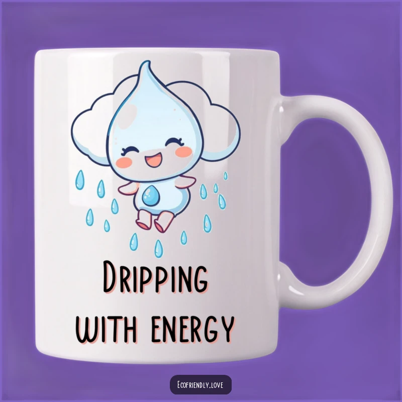 Funny Water Droplet Mug: Sliding Cloud Fun, Refreshingly Funny Gift!
