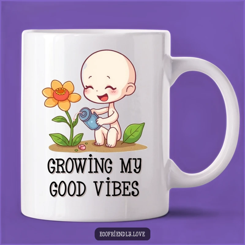 Funny Sprout's Caring Mug: A Humorous Gift for Plant Lovers