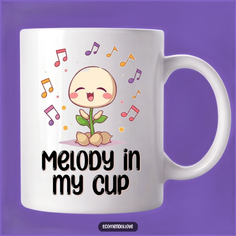 Funny Singing Seedling Mug: Musical Gift for Plant and Music Lovers