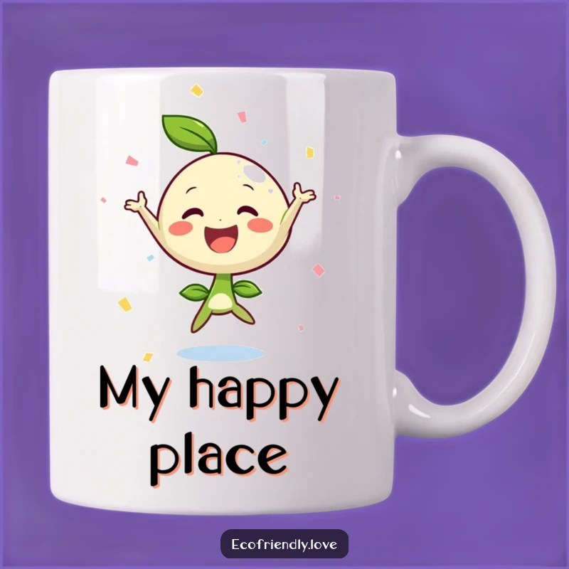 Funny Sprout Jumping Joy Mug: Perfect Gift for Gardeners and Happy Souls