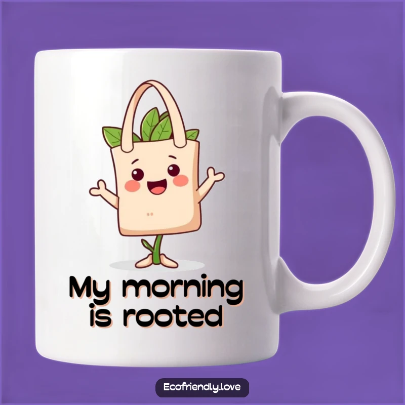 Funny Plant Tote Hat Mug: Eco-Conscious Character, Stylish Humor, Funny Gift