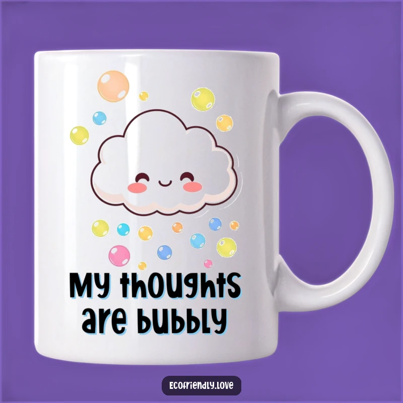 Funny Cloud's Bubble Rain Mug: A Cheerful and Humorous Gift