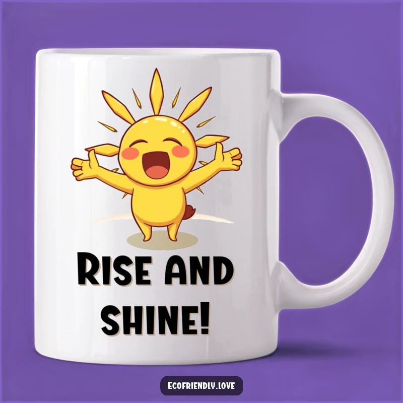 Funny Sunshine Yawn Mug - Wake Up with Cheerful Humor Gift