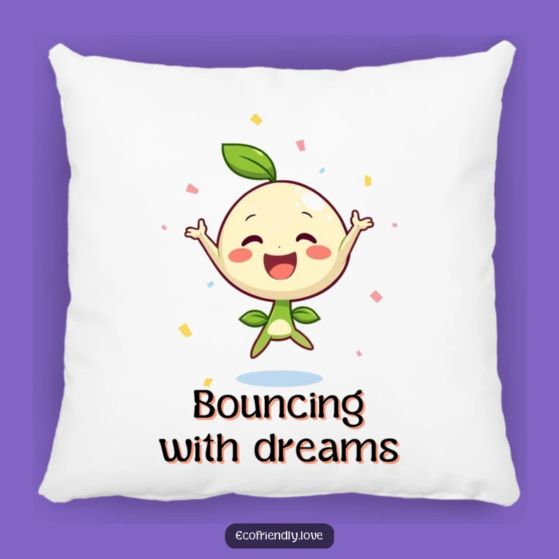 Comfy Funny Sprout Jumping Joy Pillow: Cuddle Up with Pure Happiness