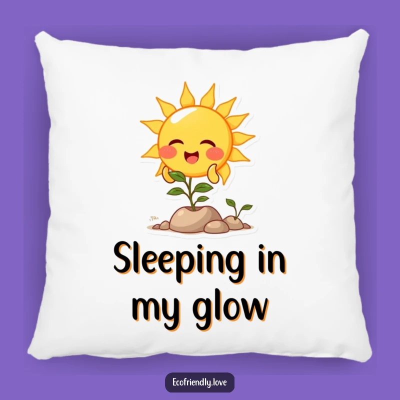 Cushy Funny Sun Plant Light Pillow: Huggable Sunshine for Your Home
