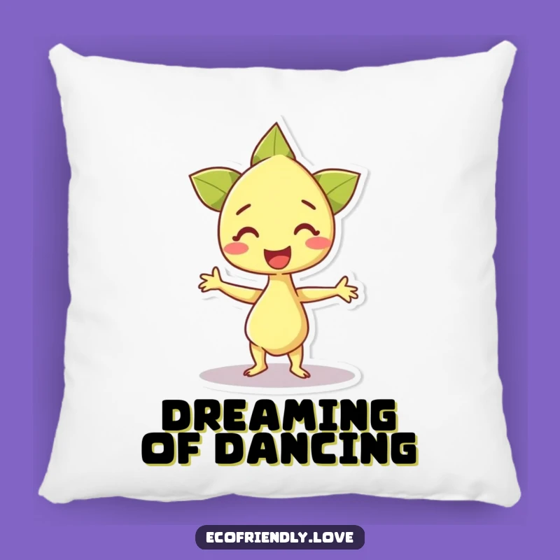 Funny Happy Sprout Dance Pillow: Cuddle Up with Joyful Growth
