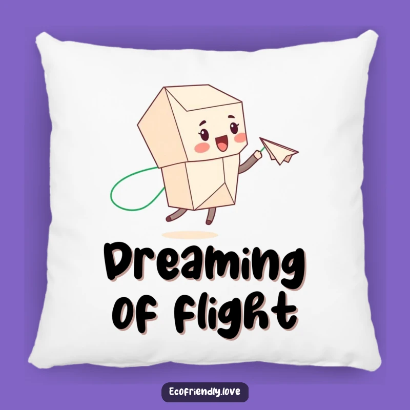Funny Recycled Paper Pal Pillow: Cozy Eco-Humor for Your Comfort