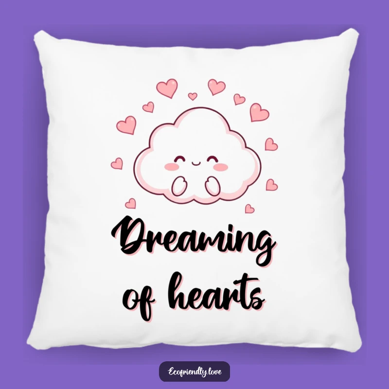 Funny Cloud Hearts Pillow: Cuddle Up with Adorable Lovey-Dovey Style
